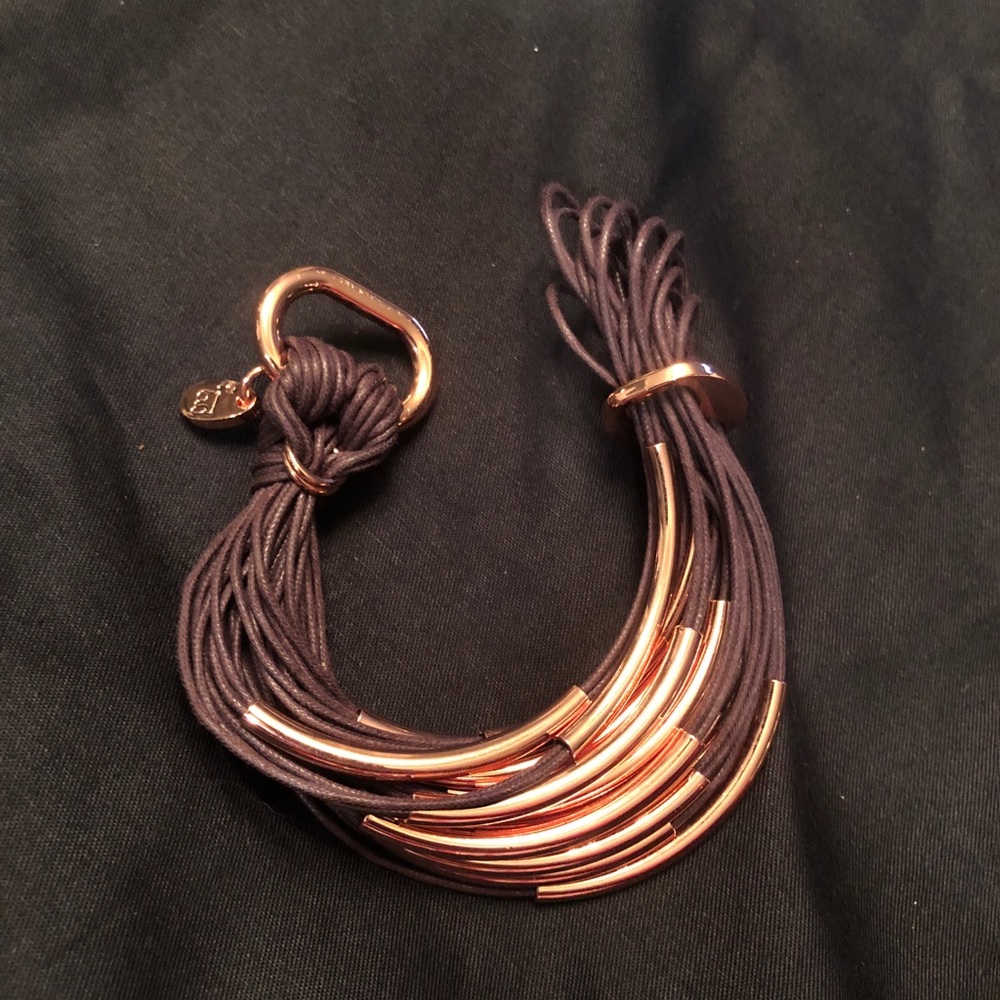 gillian julius rose gold multi tubes bracelet